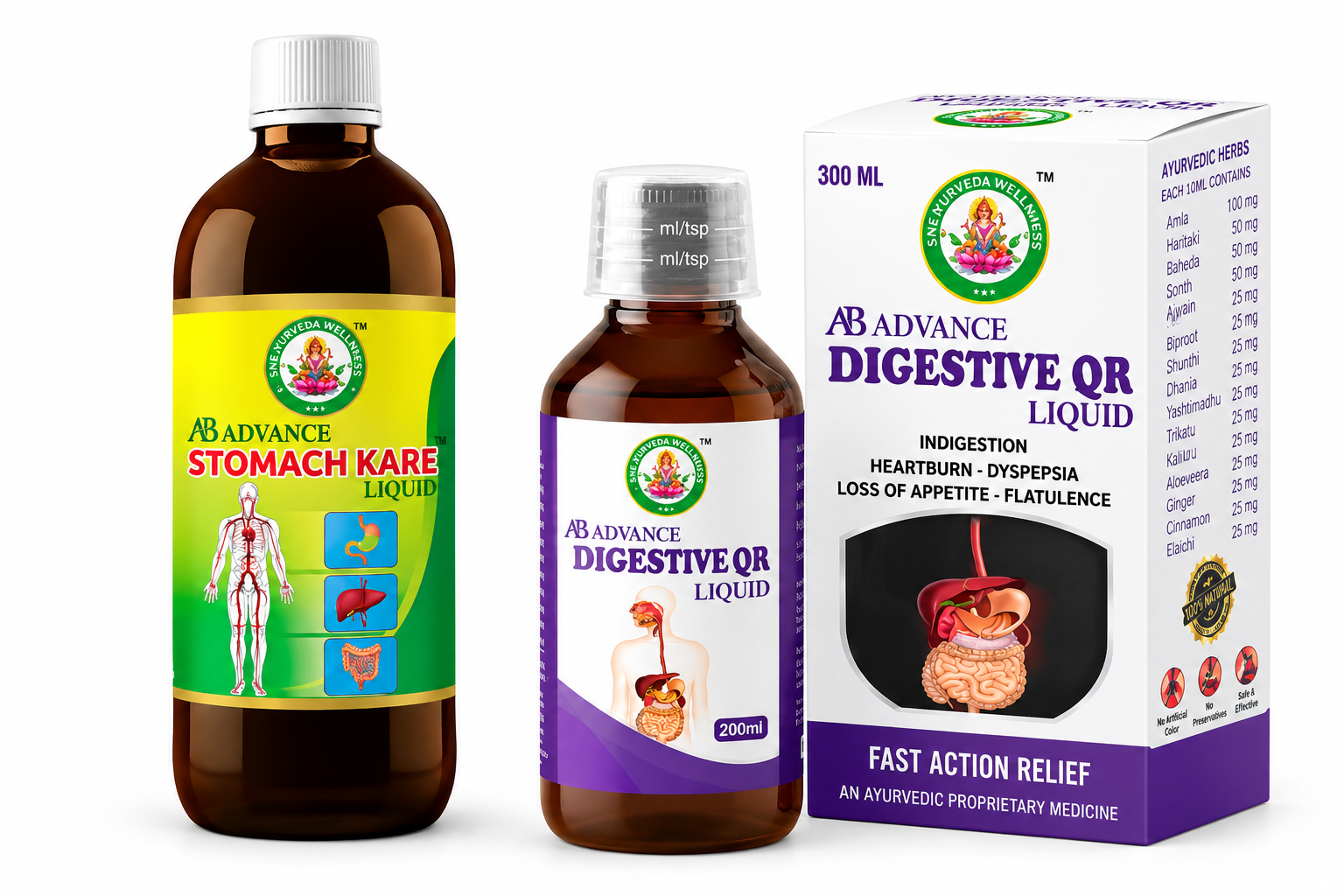 Stomach Kare Liquid + AB Advance Digestive QR – Gut Health Combo